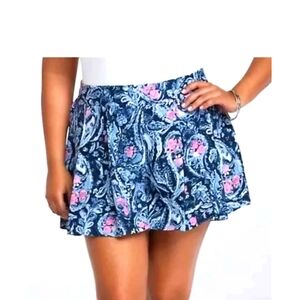 Torrid Woman's Size 3 Blue pink floral Flowy Elastic Waist Shorts
